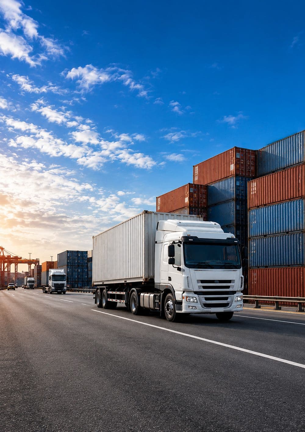 Armada truk kontainer PT GRI Solusi Nusantara